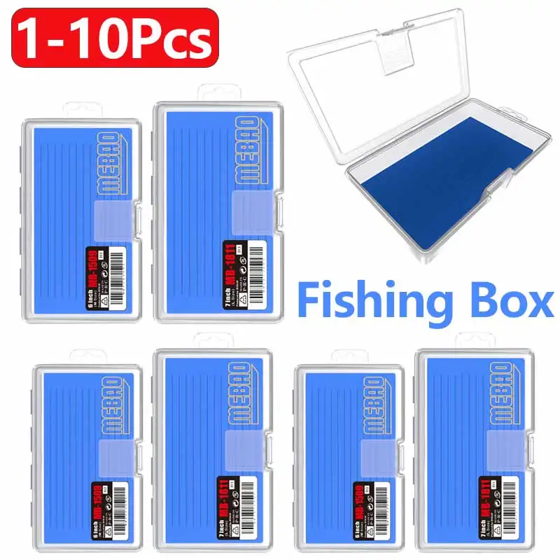 1-10ks rybárska skrinka veľká kapacita Slim Eva Foam Fly Box Clear End Fishing Tackle Box Fishing Príslušenstvo Lure Hák Box Storage