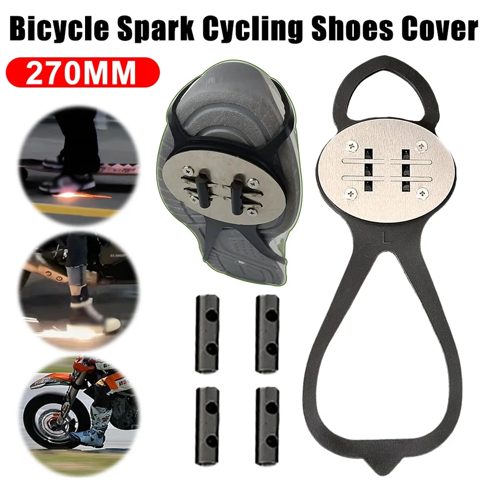 1-10ks Spark Cycling Cover Cover Motorcycle Bicycle Sole Hit Flint Shoes Cover Cycling Skateboarding Foobrak Doplnky Spark