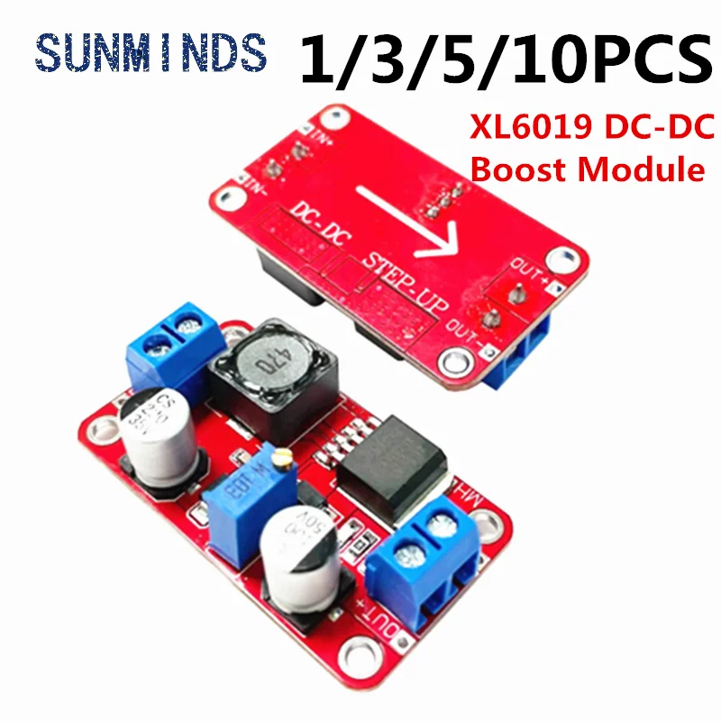 1-10ks XL6019 DC-DC Step UP Power Modul DC-DC Boost Volt Converter Nastaviteľný výstup napájania 3V-40V až 5V-45V Dodávka