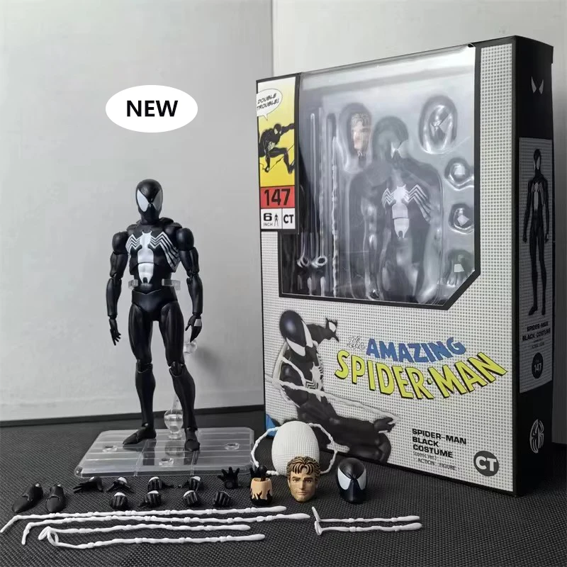 1/12 Anime The Amazing Spider-Man Mafe 147 SHFIGUARTS Spider Man Venom Symbiotická akcia Obrázok 6 