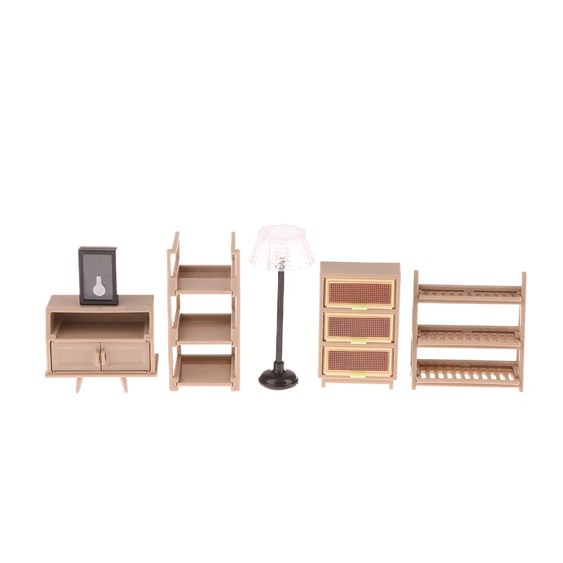 1/12 bábiky Miniatúrna obuvník skrinky na kníhkutka