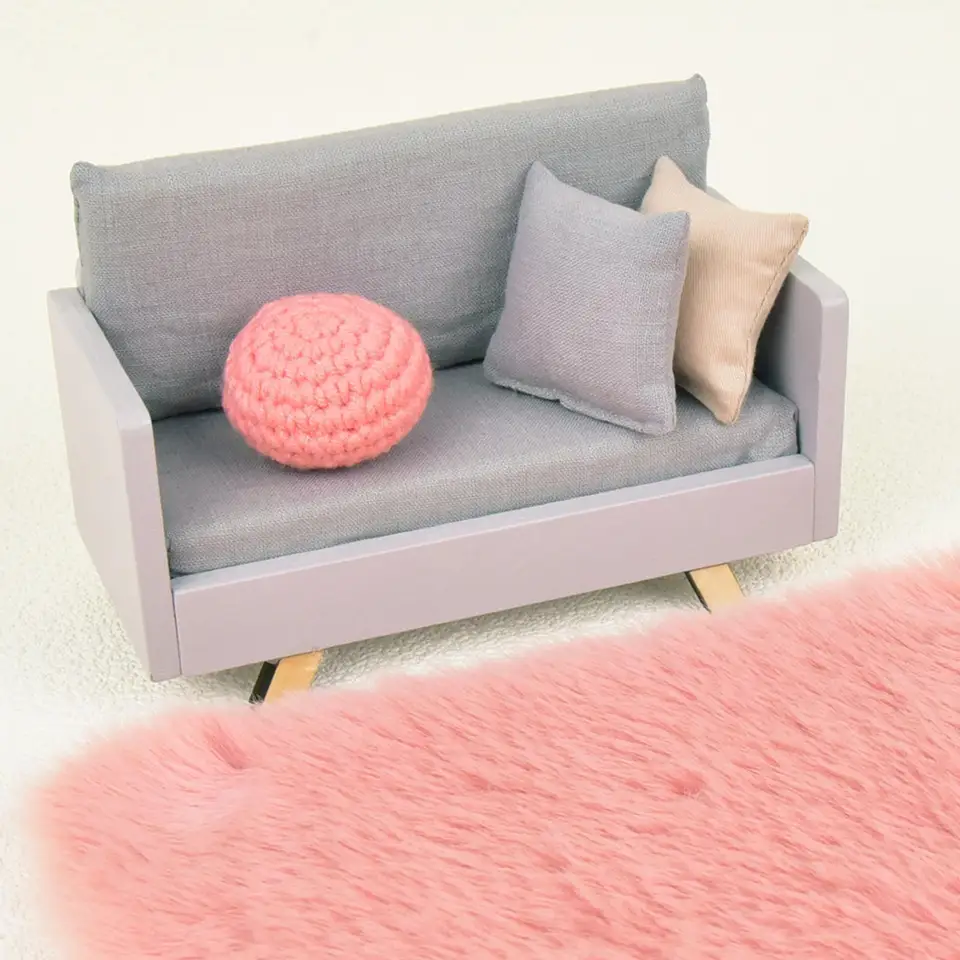 1:12 Dollouh Furniture, Model nábytku pohovky, predstierajte rekvizity, pre životnú scénu Dollous Decor Realistic Realistic