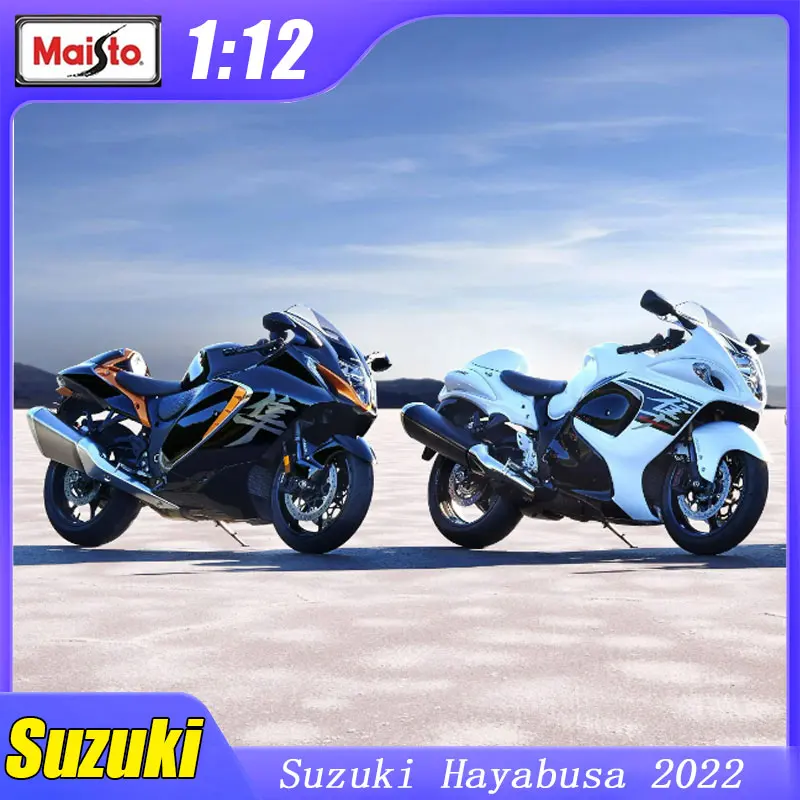 1:12 Maisto Suzuki Hayabusa 2022 Motocykel model Moto Toys Sportster Static Die Cast Vozidlá luxusné zbierka darček
