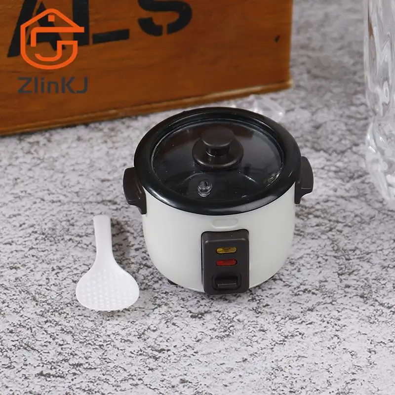 1:12 Mini ryžový sporák Model Dollhouse Miniatúrne kuchynské spotrebiče pre Barbies Blyth Doll Food Accessories Toy Hray