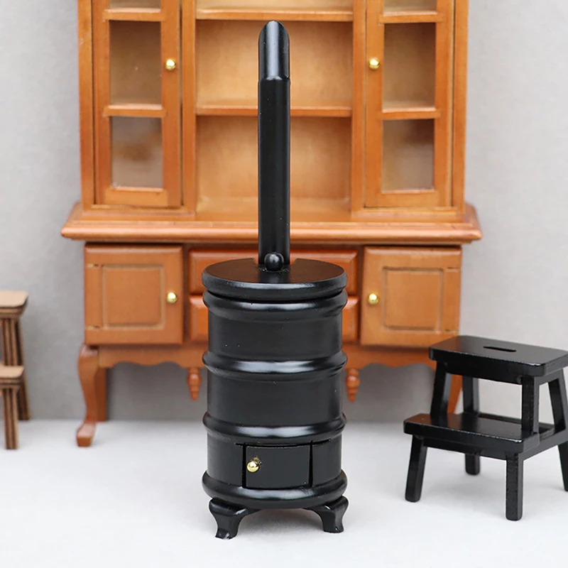 1:12 Mini sporák Mini Komimney Model Model Dollous Miniatúrne doplnky kuchynská hračka Hray Doll House Furniture Dekorácie