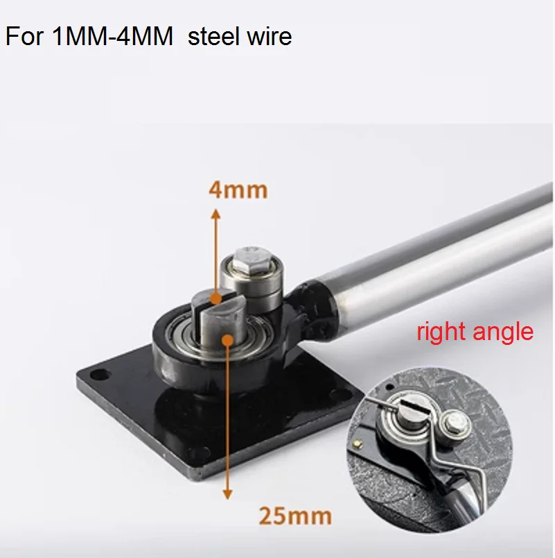 1-12 mm prenosný malý manuálny obruč ohýbací stroj na železný drôt oceľový drôt z nehrdzavejúcej ocele Round Bender Bender