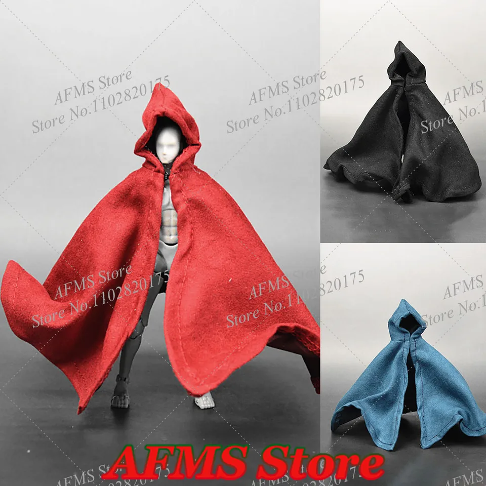 1/12 Zberateľská hodnota Cape Cape Sprievodca špicatými klobúkami Cloak Anime Cosplay Combat Combat Doll Adsesser Fit 6 
