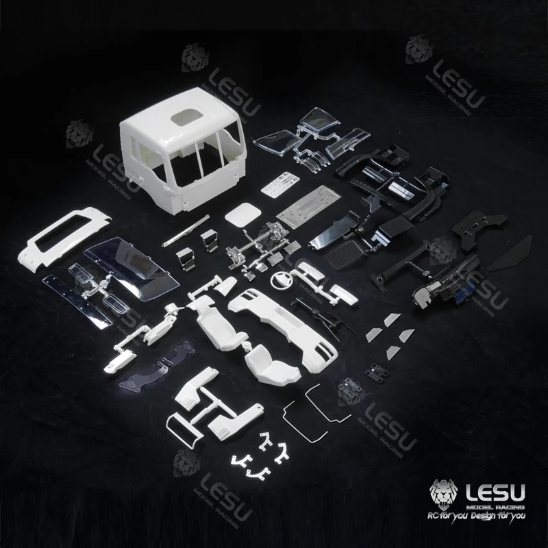 1/14 LESU RC Plastová kabína Carshell Bodyshell pre LESU 1/14 RC MAN TGS Model DUMPER TRUCH