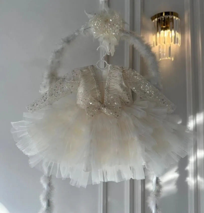 1-14 rokov trblietky Flitry Flowin Girl Dresses Full Ruckve Detská veľkú prúžku narodeninovú oslavu princezná guľa