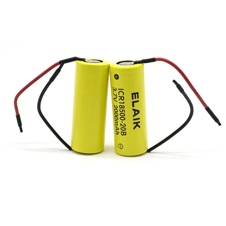 1-15 3,7V 20B 18500 2000 MAH lítium-iónových bateriek digitálna kamera ventilátor batérie + elektrická odšťavovacia batéria + kábel + kábel + kábel