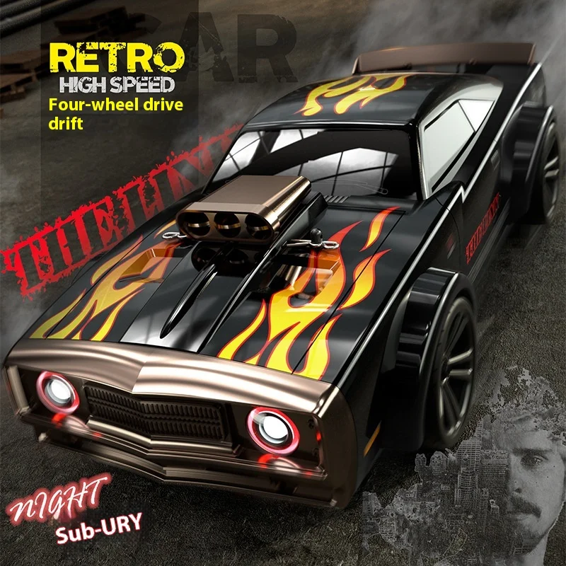 1:16 4WD RC Drift Car Flat Racing Auto s LED svetlami 2,4 g RC svalové vozidlo Vysokorýchlostné driftové závodné auto pre deti pre dospelé hračky