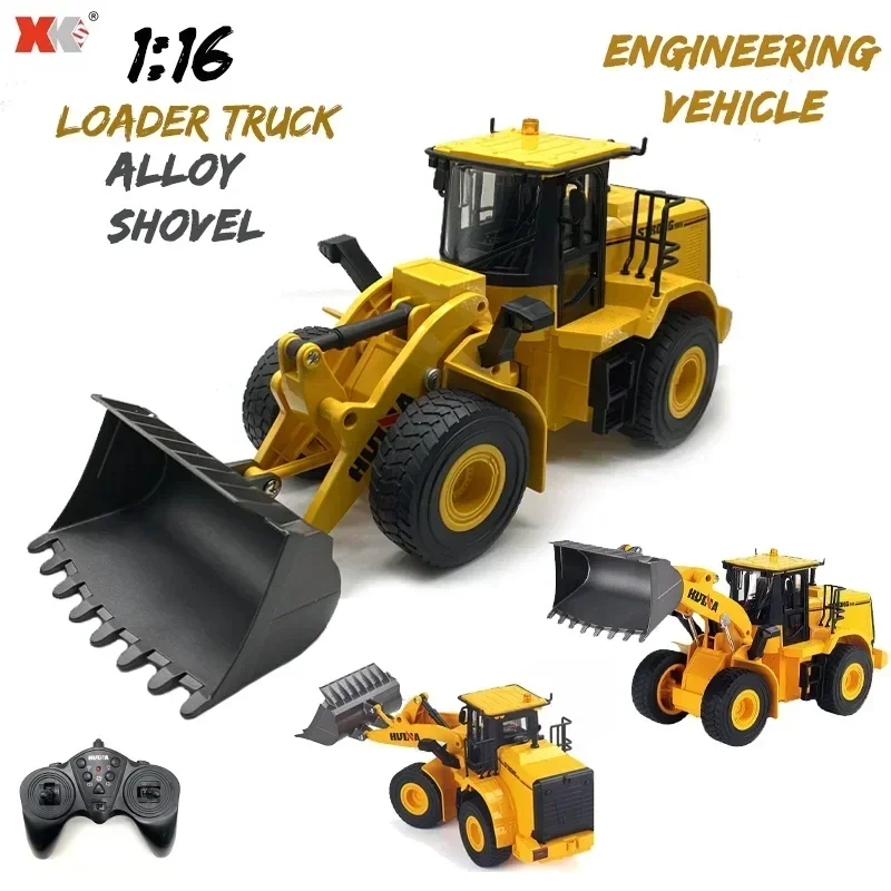 1/16 RC Loader Truck 11ch 2,4 GHz Svetelná zliatina bezdrôtové diaľkové ovládanie inžinierstvo vozidla Hračka