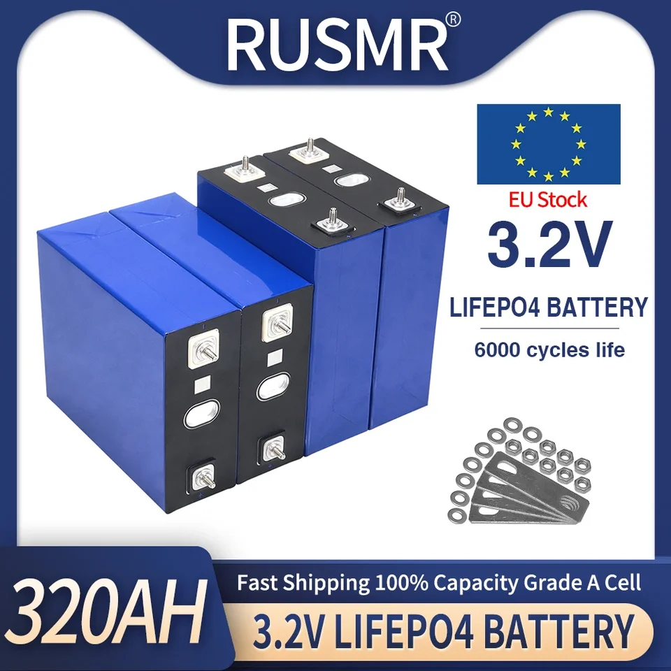 1-16ks 3,2V 320AH LIFEPO4 Stupeň batérie A DIY 12V 24V 48 V Nabíjateľné lítium fosfátové bunky pre golfové člny zadarmo