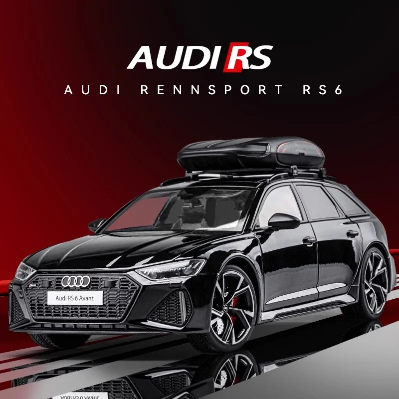 1/18 Audi RS6 Avant Station Wagon zliatiny Model automobilu odietky kovové športové vozidlá simulácia automobilu simulácia zvuku svetlo detské hračky darček