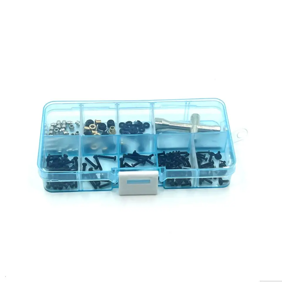 1/18 oceľové prenosné skrutky súprava súpravy pre FMS FCX18 RC ČASŤ RC CAR ACOPORY Výmena dielov RC Upgrade diel