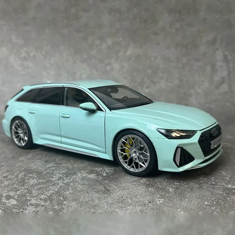 1/18 Stupnica pre Audi RS6 C8 Vossen HF2 zliatiny Model Model Limited Edition Colors Hubs Mint Green Emulation Car Model Model Model Model