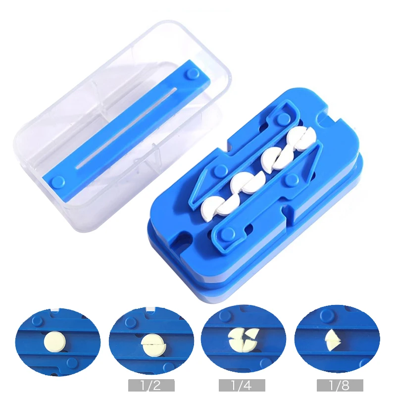 1/2 1/4 1/8 tabliet Cutter Box Pill Case Medicine Tablet Cutting Stroj Pastillero deliaca tabletka Pilulky Pilulky Pilendoosje