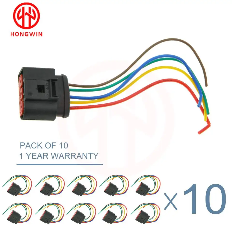 1/2/10 5 PIN MAF MAF Mass Connect Connect Sensor Air Pigtail Pruness pre Audi VW BMW Land Rover OEM 1J0973775A 1J0 973 775A