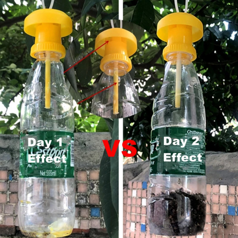 1/2/3ks Flypaper Hmyz Pest Control for Home Farm Orchard Fruit Let Killer Plast žltej pasce Drosophila