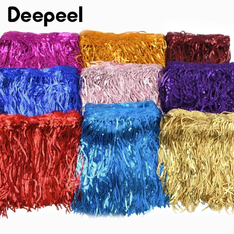 1/2/4/5/10 yards 20 cm Flitredinky Tassel Fringes na šitie latinských tanečných odevov Dekoratívne čipky Rije DIY