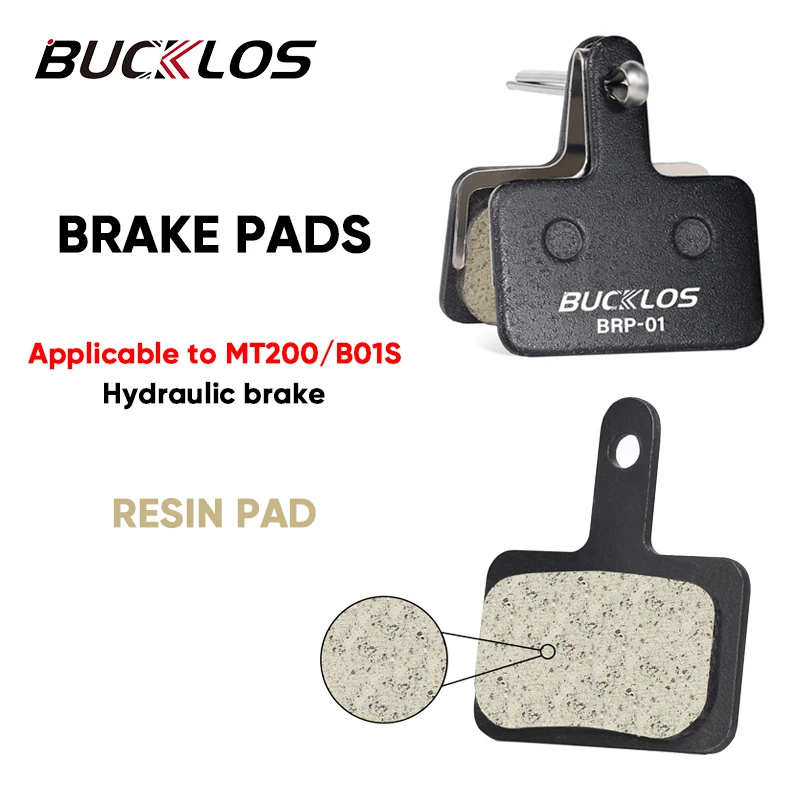 1/2/4/6/8/10pc Živové podložky Bucklos Biclos Hydraulické disky brzdové doštičky pre Shimano MT200 B01S odolné voči odolnosti s brzdou bicykla odolnou voči opotrebovaniu