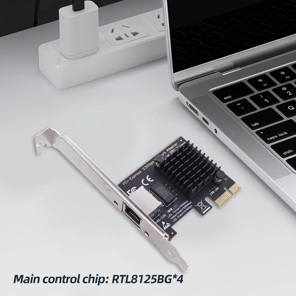 1/2/4 Port 2.5 GB PCIe Sieťová karta Gigabit Ethernet Card RJ45 NIC PCI Express Ethernet Adapter RTL8125BG ChIP pre hernú kanceláriu