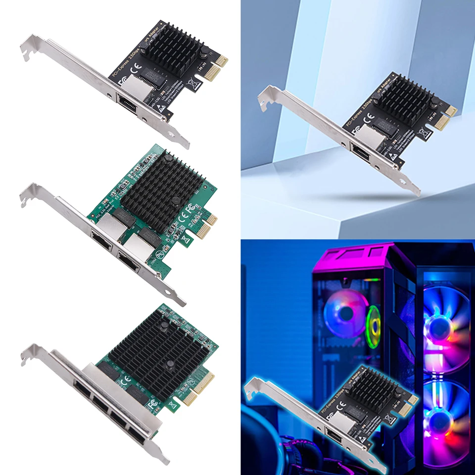 1/2/4 port 2.5 GB PCIe Sieťová karta PCI Express Ethernet LAN Adapter RJ45 NIC Gigabit Ethernet Card RTL8125BG ChIP pre stolný počítač