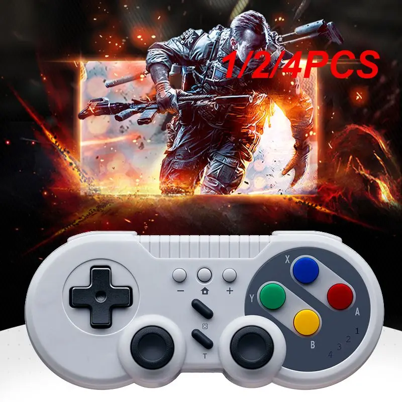 1/2/4ks 8bitdo Sn30 Wireless Controller 6-osi vibračné vibrácie Turbo Funkcia Joystick pre prepínač parných okien