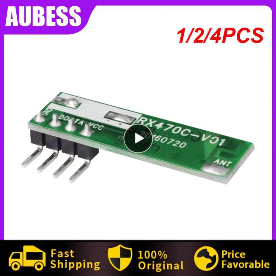 1/2/4ks MHz Superheterodyne RF RF prijímač a modul vysielača pre súpravu bezdrôtového modulu Arduino 433 MHz