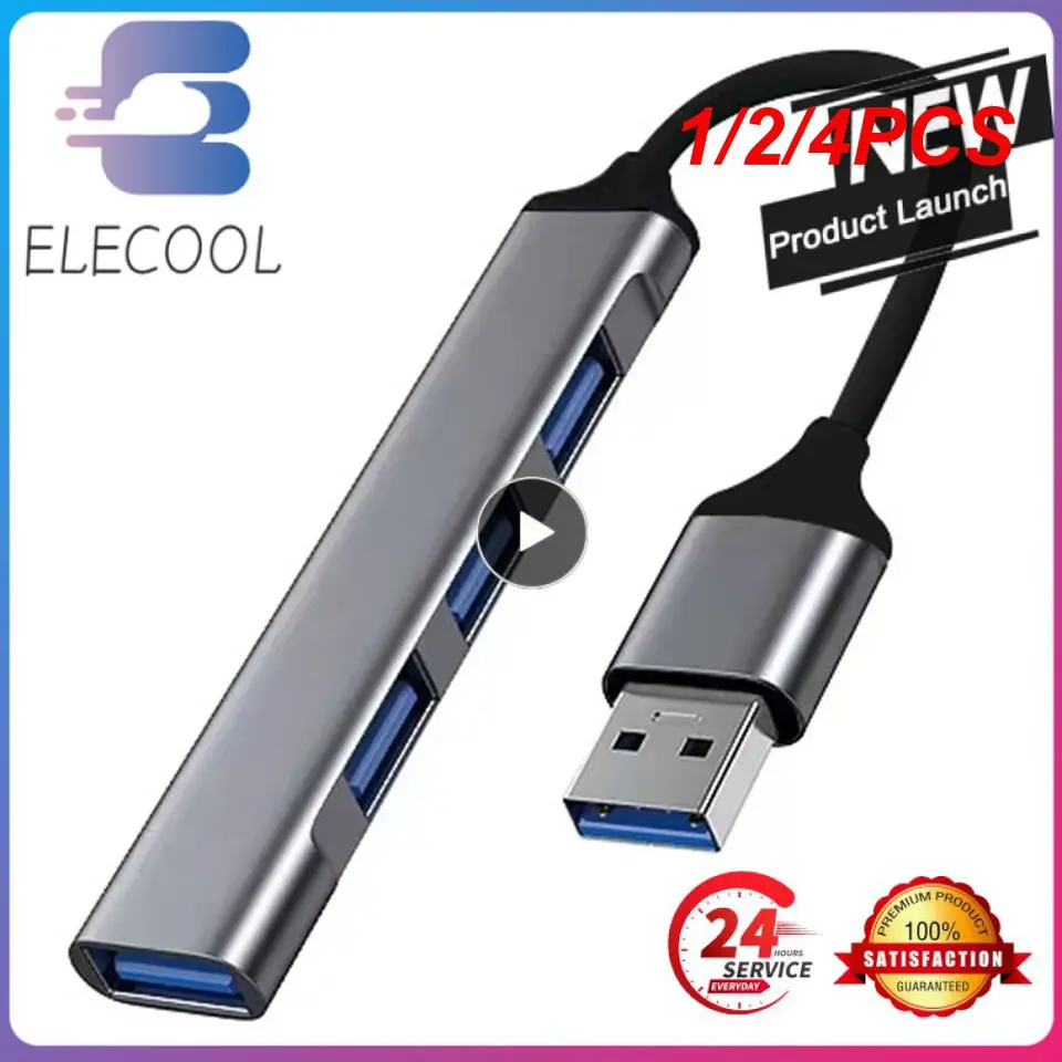 1/2/4ks štyri v jednom USB Hub USB Hub Type C a USB Voliteľné vysokovýkonné hlavné ovládacie čipky USB C jeden až štyri počítač