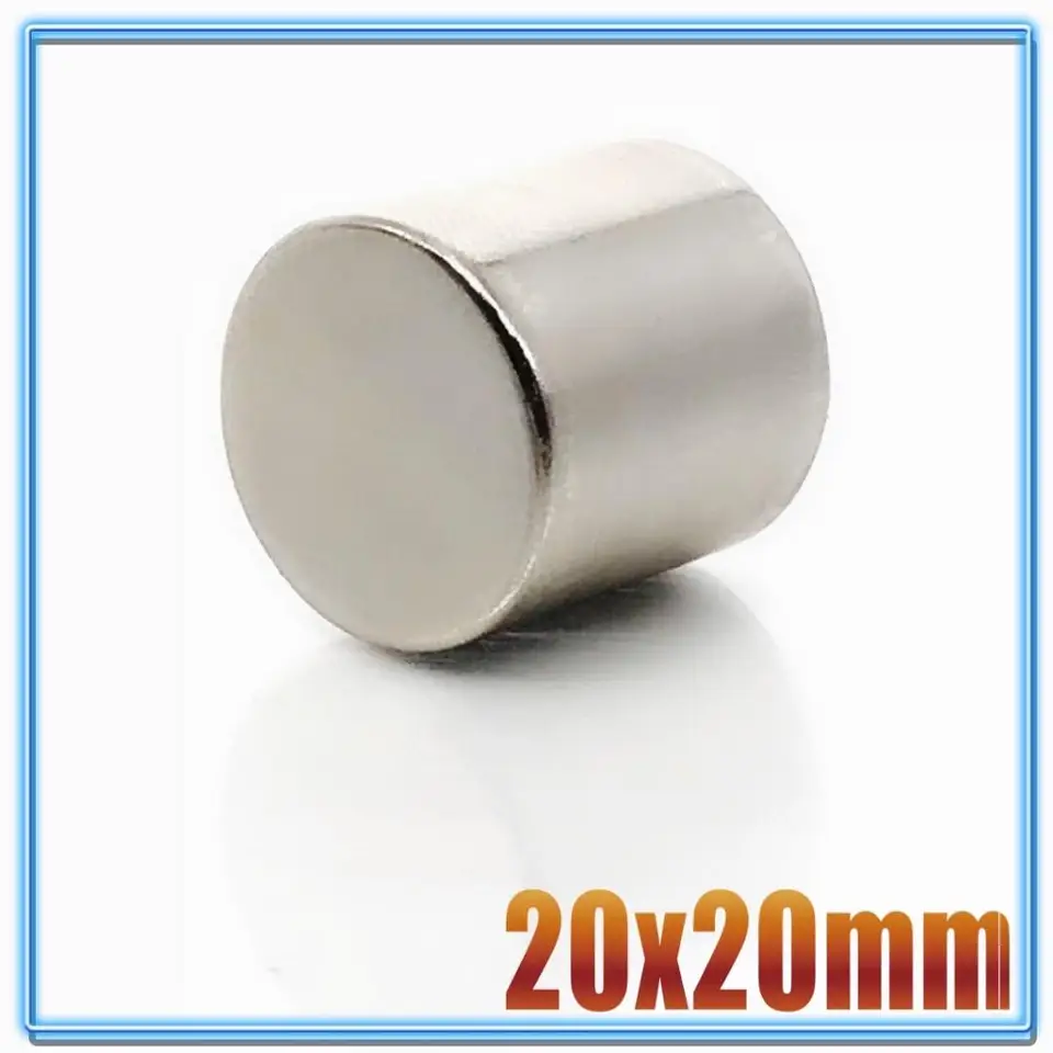 1/2/5/10ks 20x20 Neodymium magnet 20 mm x 20 mm n35 ndfeb kolo