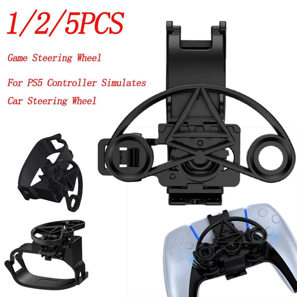1/2/5ks 5 herné závodné volanty volant Grip Gamepad Výmena dielov pre ovládač PS5 simuluje volant auta
