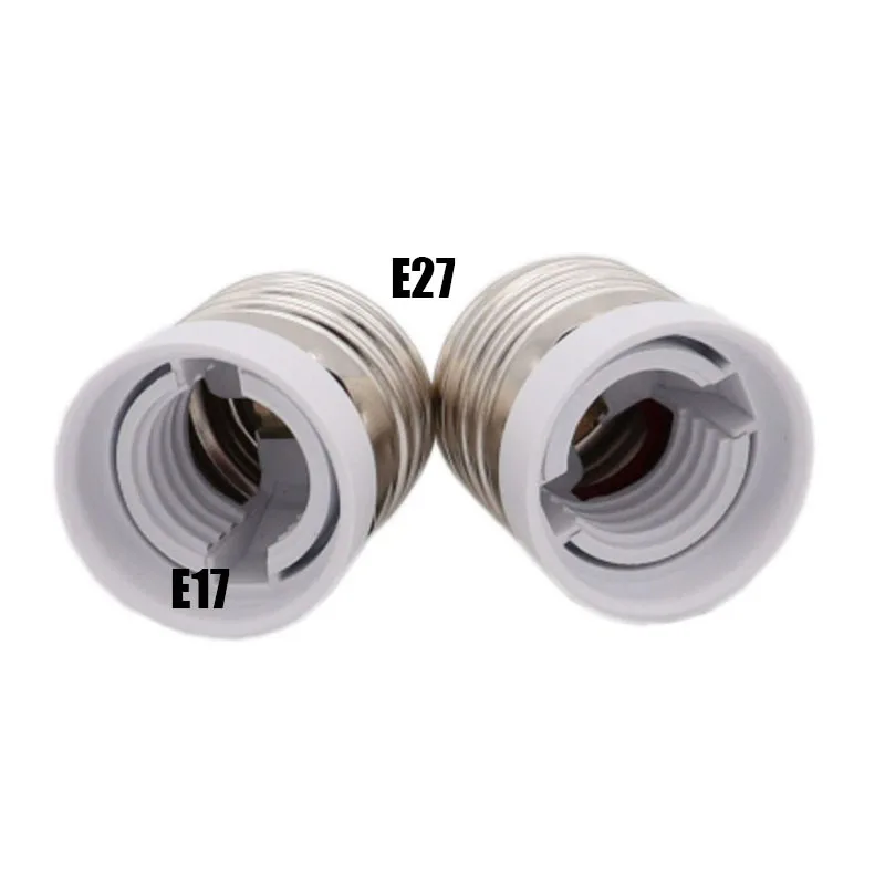 1/2/5ks E27 až E17 až E27 LED žiarovka Svetlo svetlo svetlo lampa držiaka Halogénu CFL žiarovka AC elektrický adaptér prevodník P1
