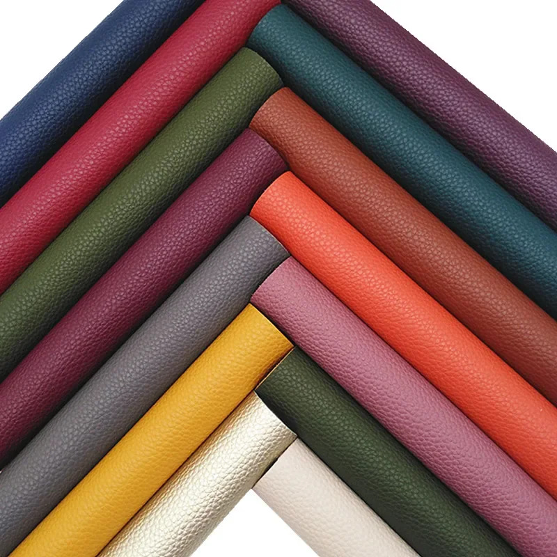 1,2 mm litchi faux kožené plechy Soft Syntetická kožená textilná koža kože pre luky do uší vrecká DIY A4 GM4065C