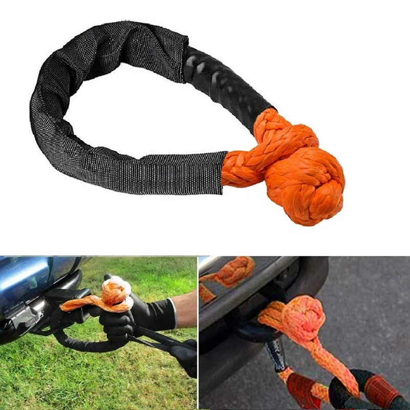 1/2 palca x 22 palcov auto Soft Shockle Lope Lope Lope Off Road Winch Cable kábel Hák na obnovu terénnych obnovu atv utv