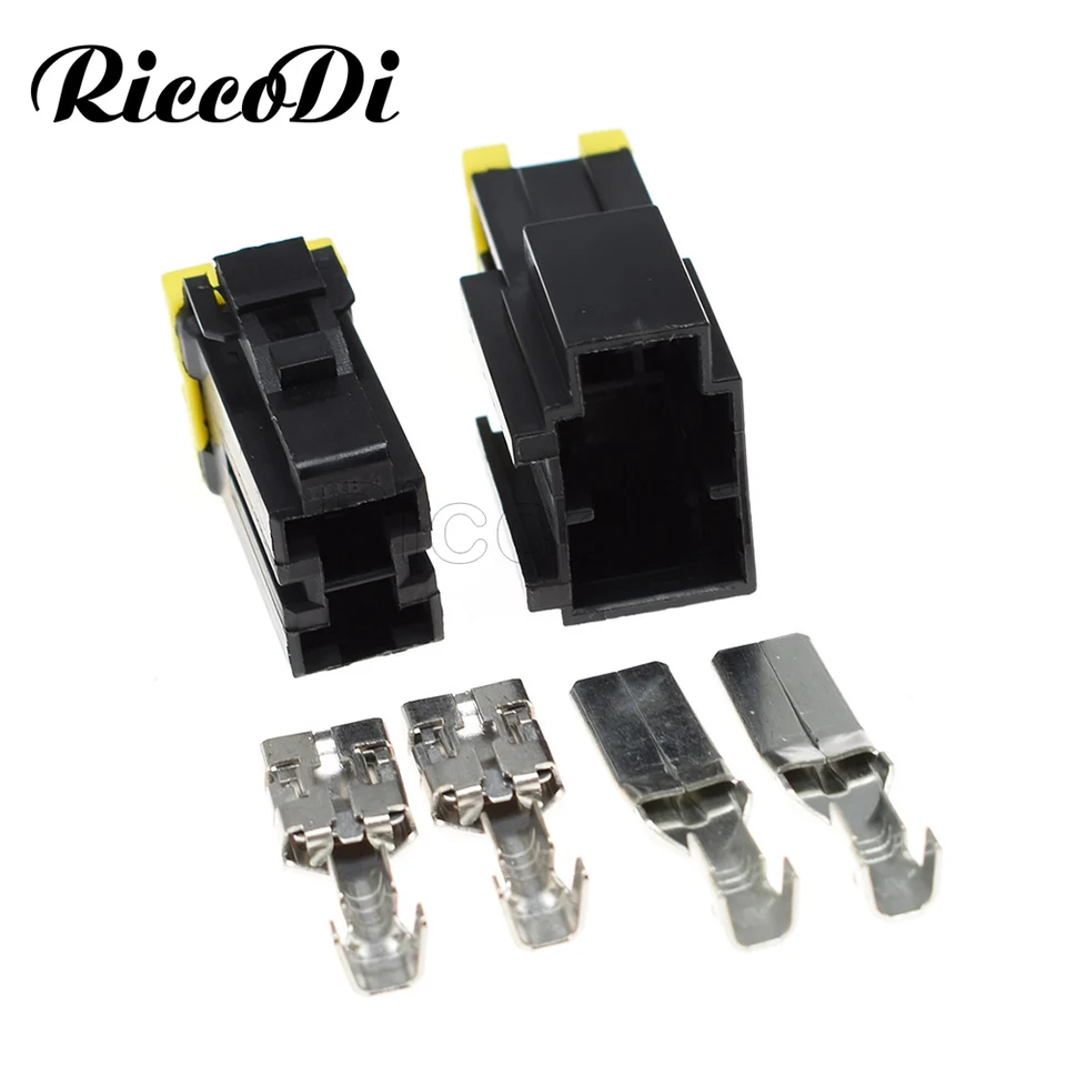 1/20 kilometrov 2 PIN spôsoby 9,5 mm vodotesný vysoký prúd mužský samica čierneho automobilového konektora 7122-4123-30/7123-4123-30