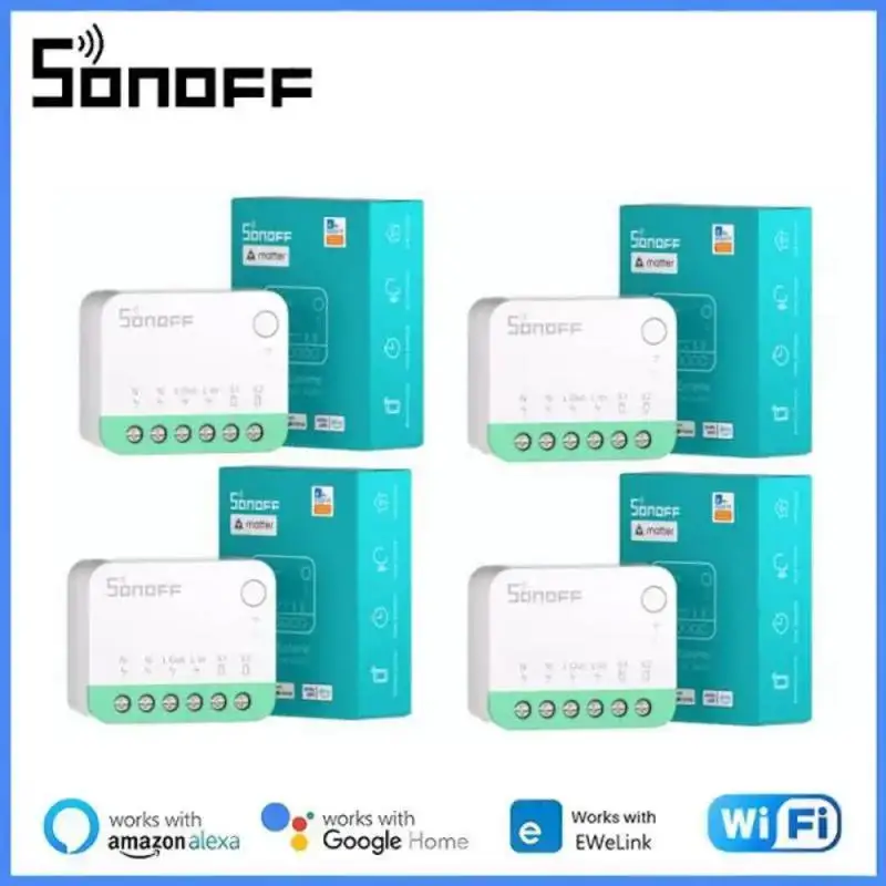 1/20 Sonoff Minir4m Mini WiFi Switch Matter Smart Home ESP32 Odpočet čipu pracuje s Apple Home Alexa Google Home Ewelink
