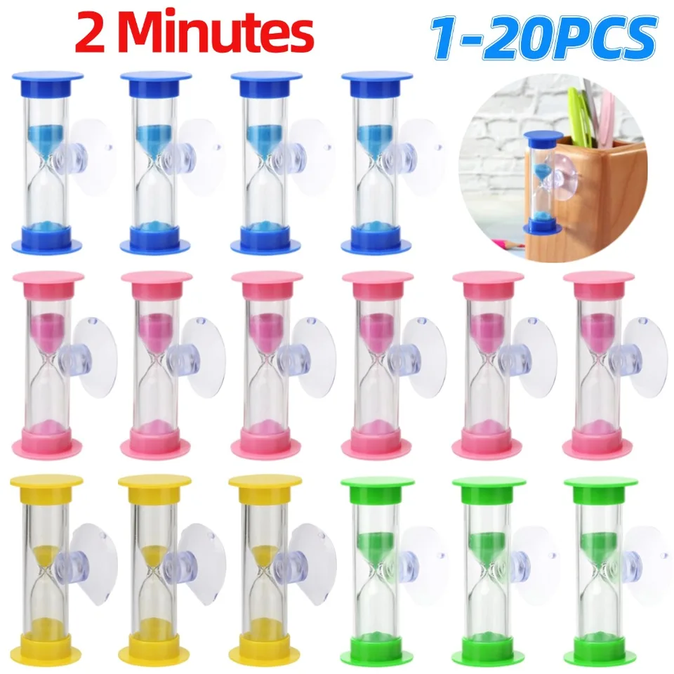 1-20ks 2 minúty presýpacie okolí Piesk Časovač Pohár Hour Glass Time Správa
