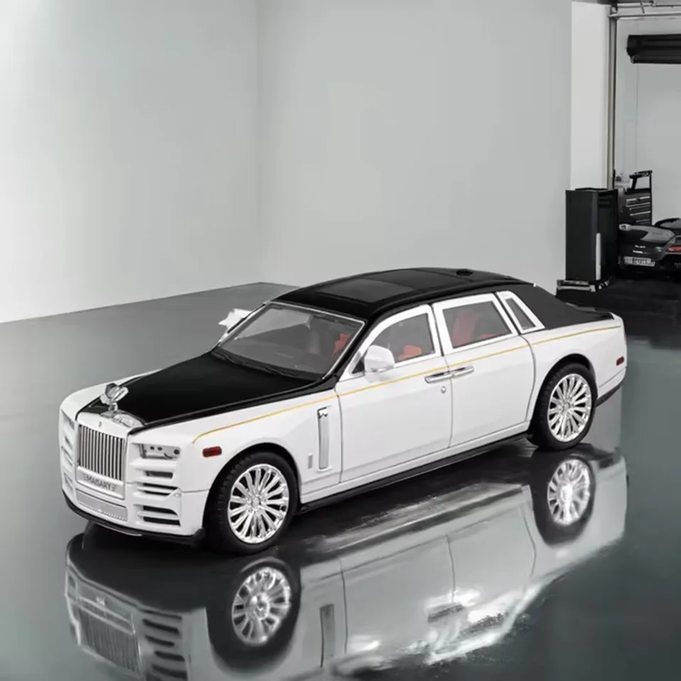 1/22 kovové dieCast Rolls-Royce Phantom Model Automobily Toy Wheel Wheel Pull Back Cars