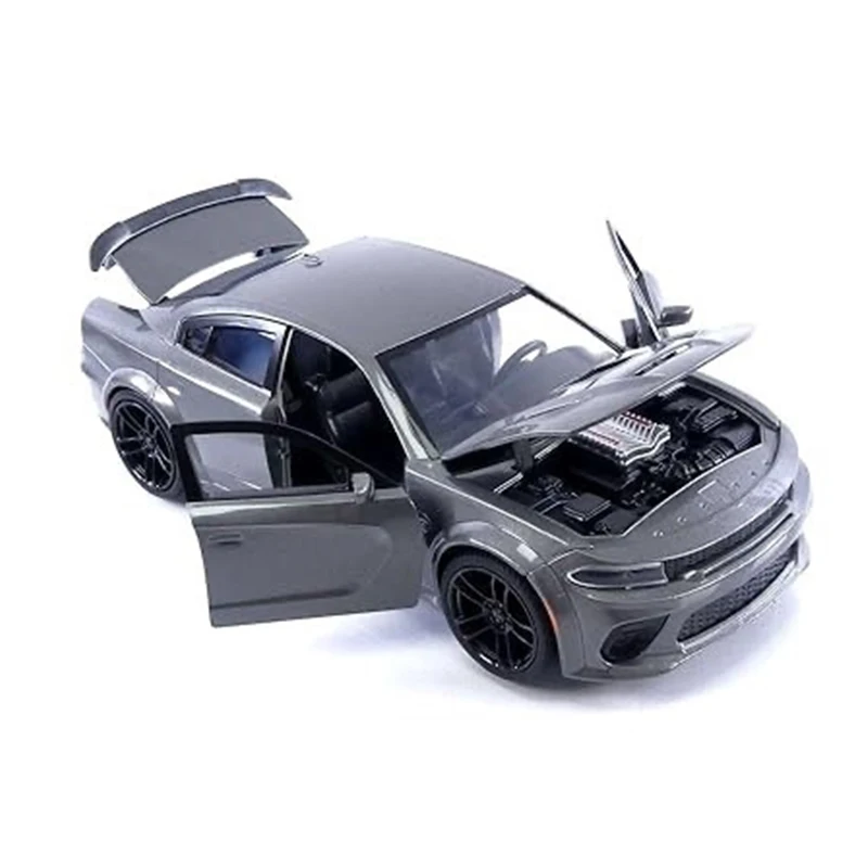 1:24 Charger srt hellcat 2021 zliatinový model automobilu odliatky a hračky Zhromažďovanie auta hračky