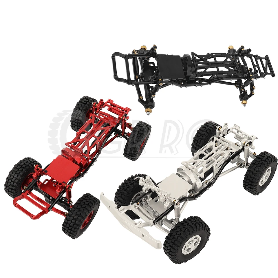 1:24 DIY Rám na vylepšenie kovu s dvojitými prednými nápravami pre axiálne 1/24 SCX24 C10 AXI00001 RC Hračky hliníka Hliníkové diely