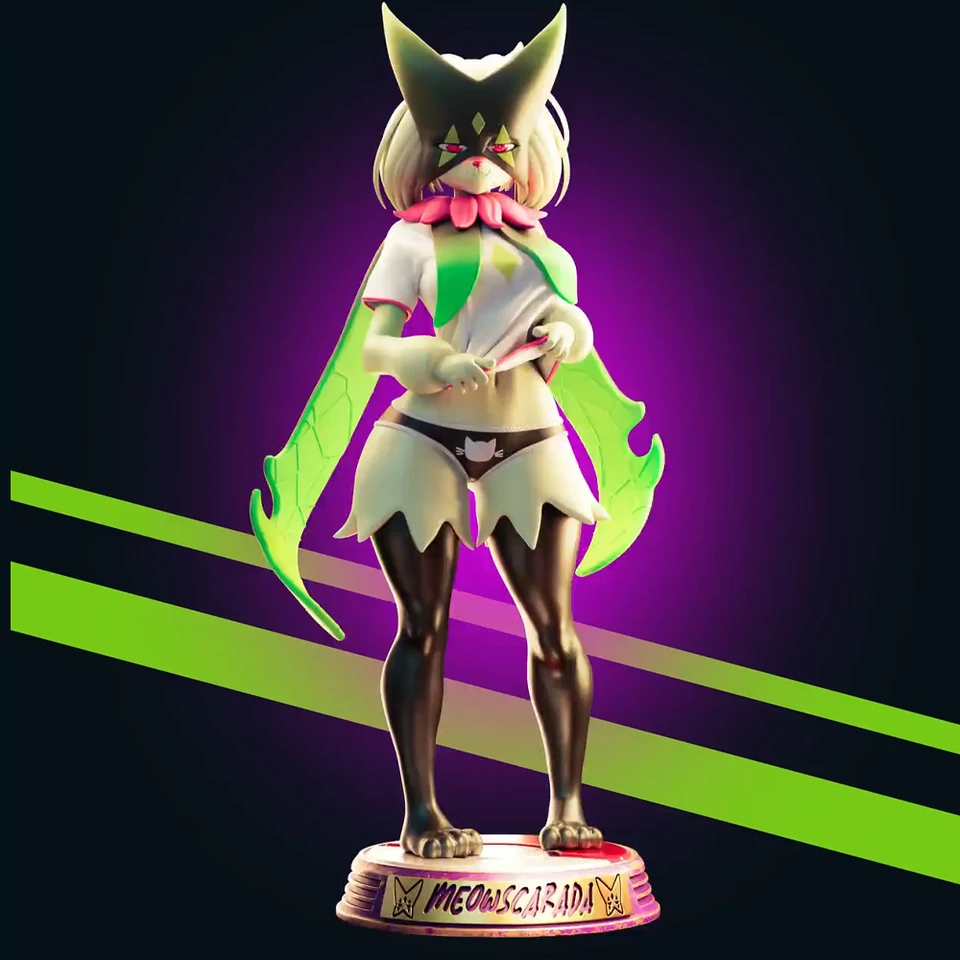 1:24 Masked Fox 3D tlačené modelové živice Nenazateľná postava Model Model NSFW Miniatúrna garáž GK GK súpravy nezasiahnuté hračky pre domácich majstrov