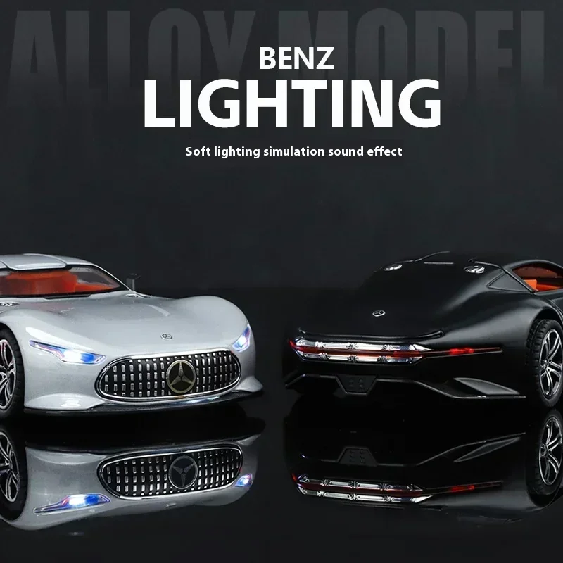 1:24 Mercedes Benz AMG Vision GT New Concept Sport Car zliatiny odietový model počítačového počítačového počítača