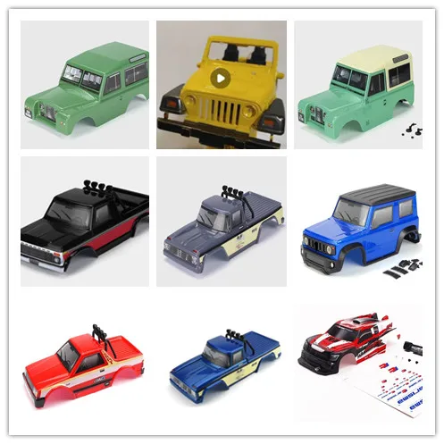 1/24 RC Miniz Miniq AWD Auto Body Shell pre Carisma GT24 Crawler Off Road Truck Kyosho Rochobby FMS Tamiya TRX4M SCX24 FMS FCX24
