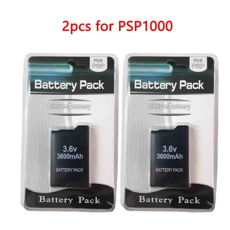 1/2ks 3600 mAh 3,6 V Nabíjateľné balenie lítium-iónovej batérie pre Sony PSP1000 Console Gamepad Výmena vstavaného batérie