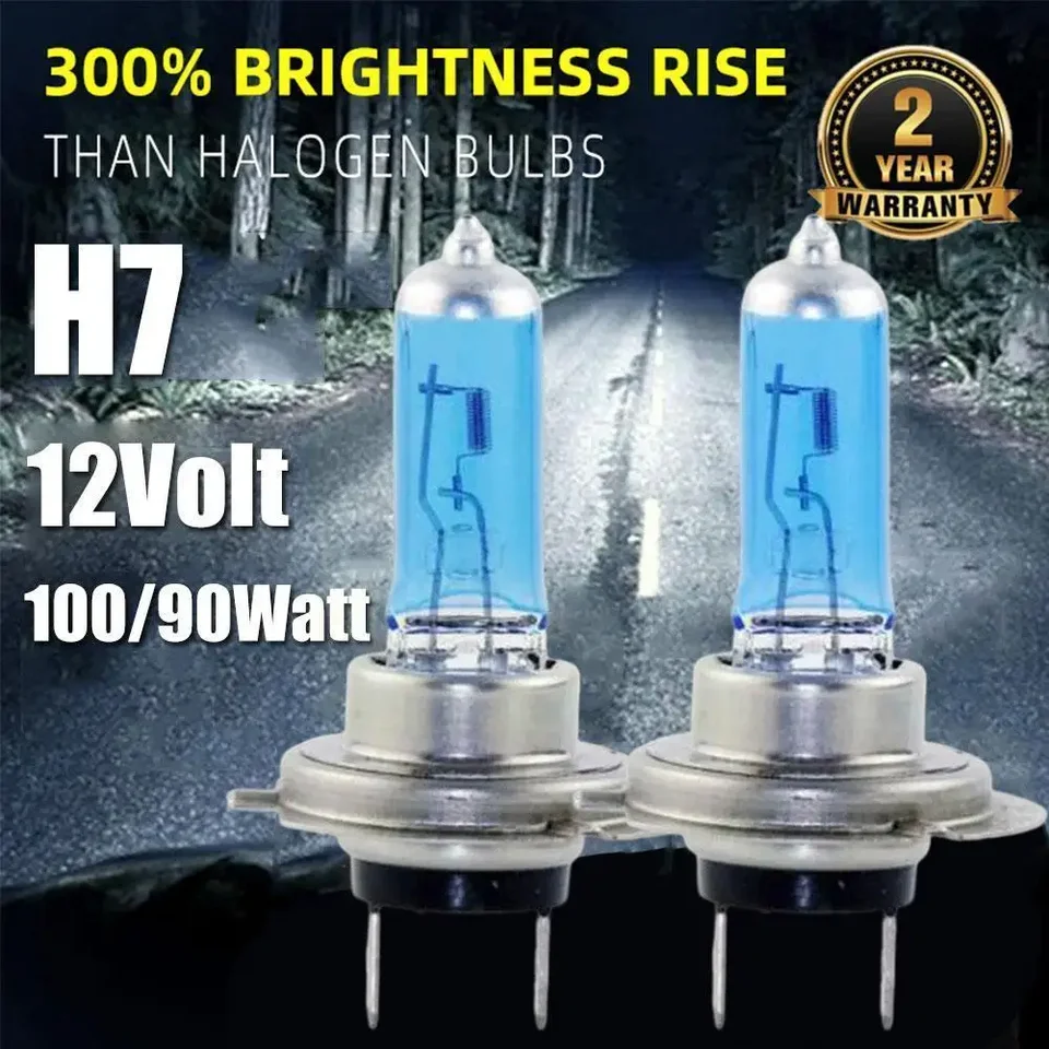 1/2ks 6000K Super Blow White H7 Halogénová žiarovka 12V Svetlomet Svietiteľka H7 55W 100 W Halogénová lampa Svetlomet Svetlej žiarovky