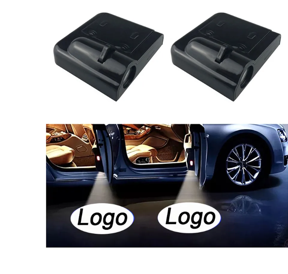 1/2ks auto vítané LOD LED DVERE LIGHT LOGO LOGO pre MITSUBISHI ASX LANCER PAJERO ASX OUTLANDER L200 Attrage GALANT AUTO
