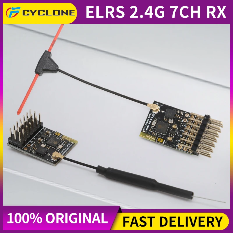 1/2ks cyklón ELRS 2,4G 7CH PWM prijímač ExpressLRS RX 2400RX PWM/CRSF Protokol pre RC FPV DRON FITRE WING CAR CAROPTER QUADCOPTER
