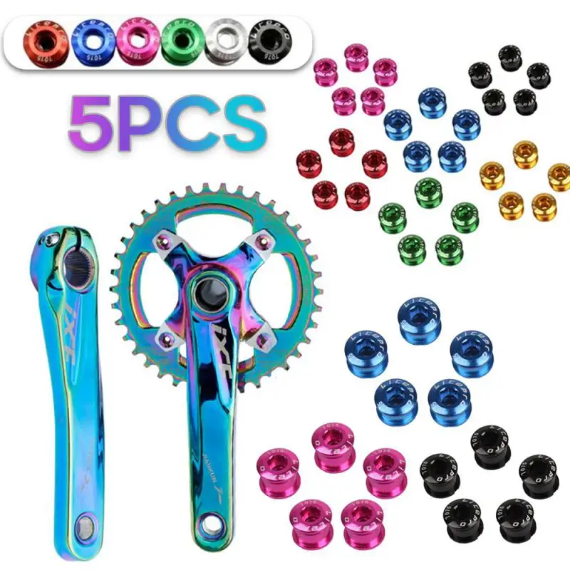 1/2ks hliníková zliatina 6,5/8,5 mm 7075 CNC skrutky bicyklov s jednou/dvojitou rýchlostnou skrutkou na bicykli pre bicykle pre kľuku