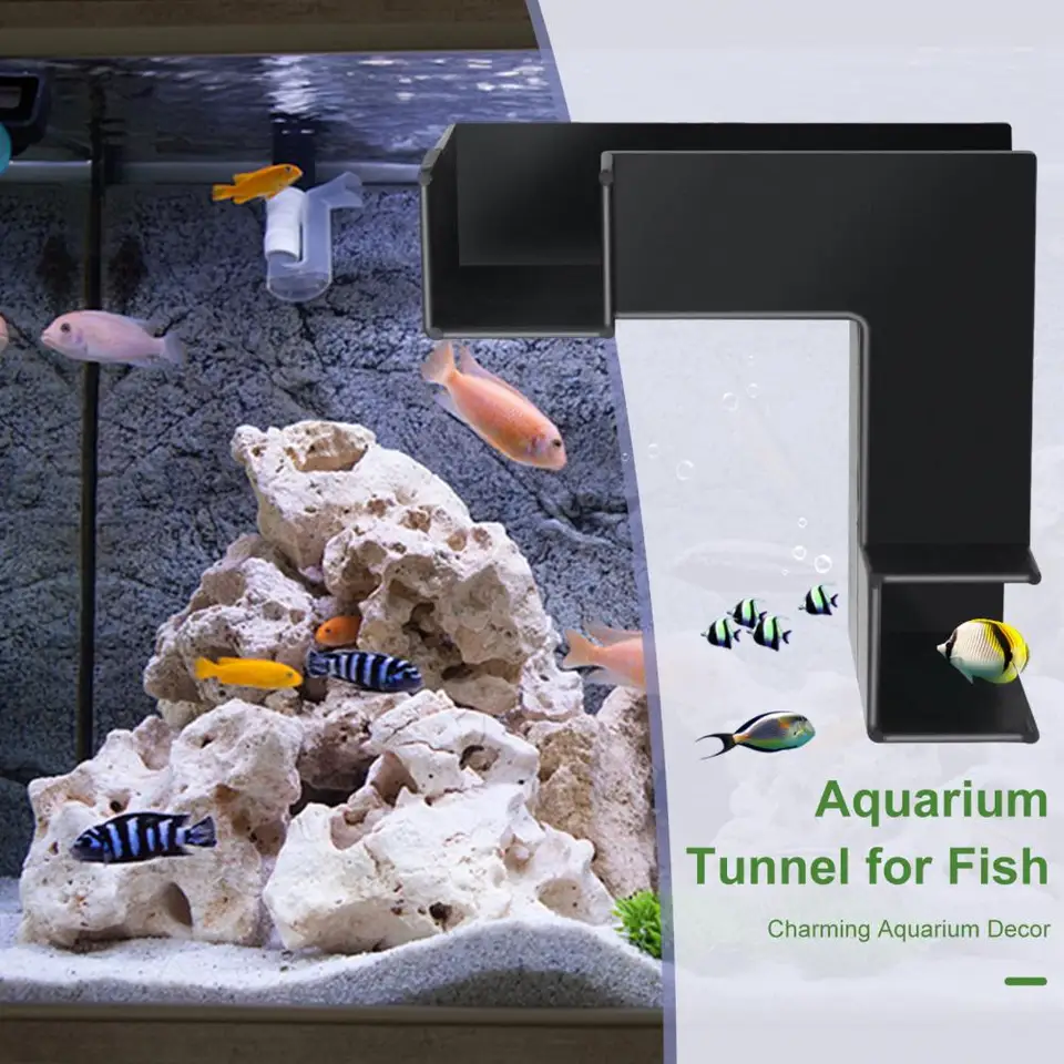 1/2ks krevety jaskyne akvárium Tunnelium roh akváriu Cave Fish Hideout Fish Tank Doplnky pre ryby a krevety